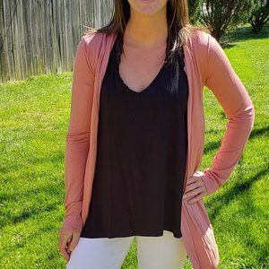 Blush Lightweight Cardigan Layering Piece